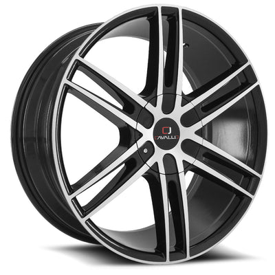 Cavallo CLV-20 Black Machined wheel