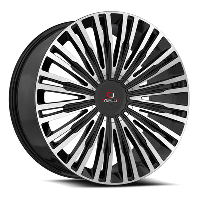 Cavallo CLV-48 Black Machined wheel