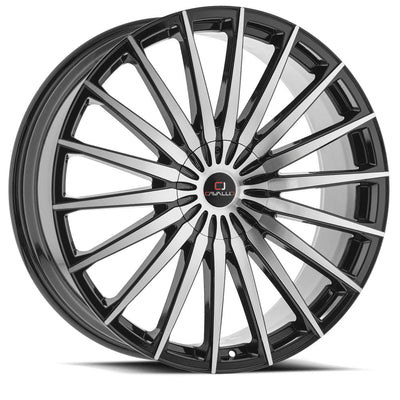 Cavallo CLV-C-34 Black Machined wheel