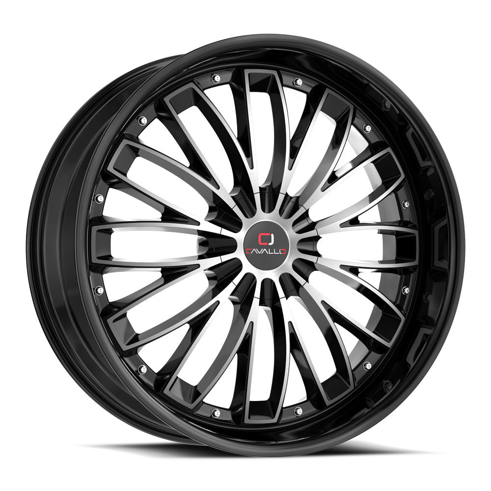 Cavallo CLV-42 Black Machined wheel