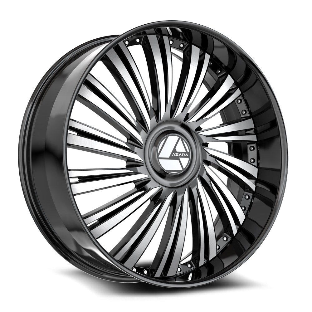 Azara AZX-102 Black Machined wheel