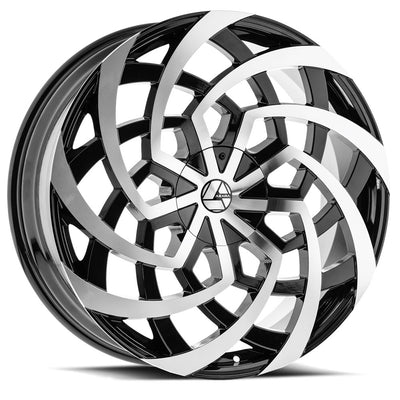 Azara AZA-521 Black Machined wheel