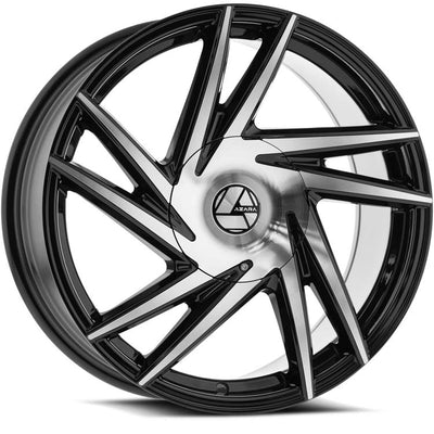 Azara AZA-529 Black Machined wheel