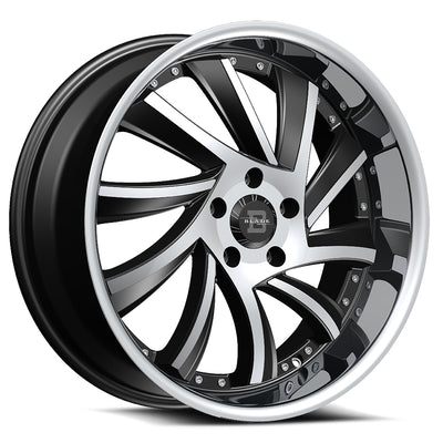 Blade Luxury Sliced Black Machined wheel