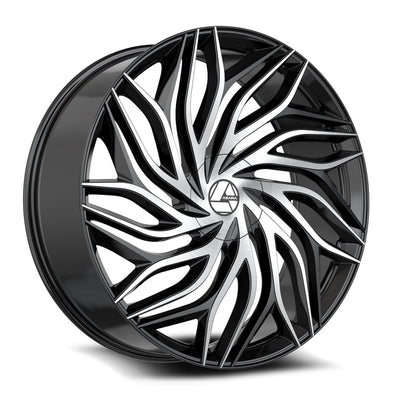 Azara AZA-537 Black Machined wheel