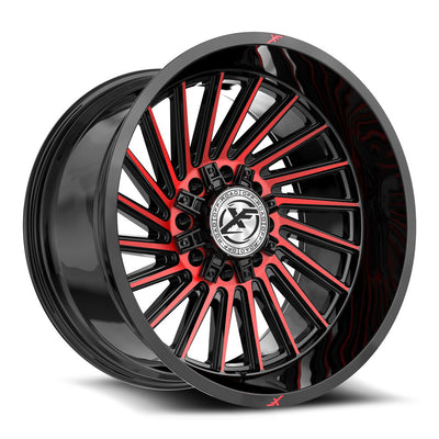 XF Off-Road XF-239 Black/Red Machined wheel
