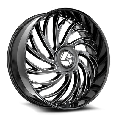 Azara AZX-101 Black/Milled wheel