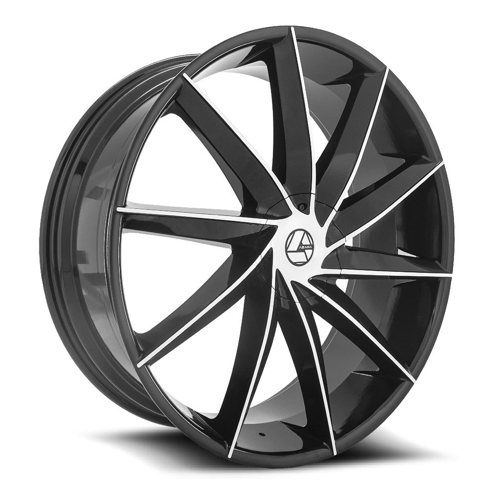 Azara AZA-506 Black Machined wheel