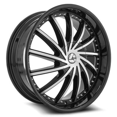 Azara AZA-517 Black Machined wheel