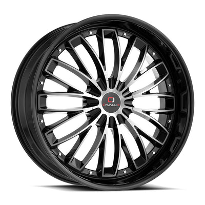 Cavallo CLV-42 Black Machined wheel