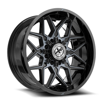 XF Off-Road XF-238 Black Machined/Titanium wheel