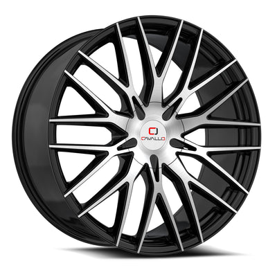 Cavallo CLV-45 Black Machined wheel