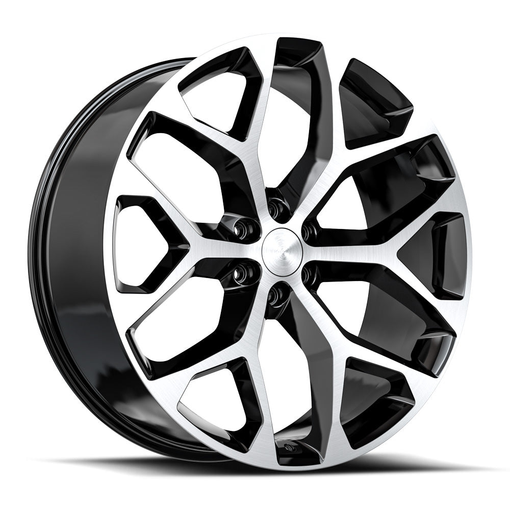 OE Revolution G-09 Black Machined wheel