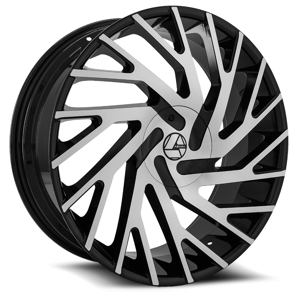 Azara AZA-505 Black Machined wheel