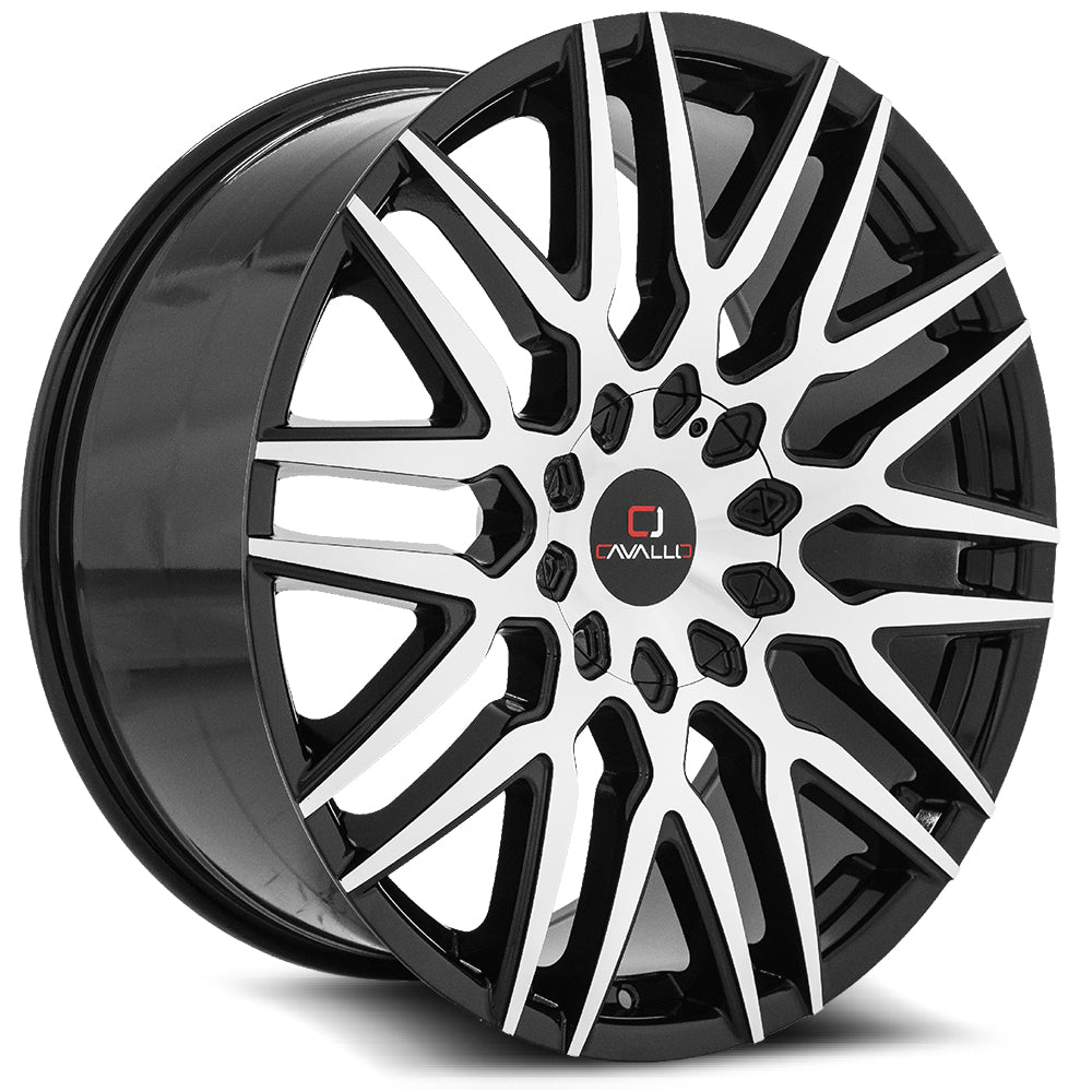 Cavallo CLV-24 Black Machined wheel