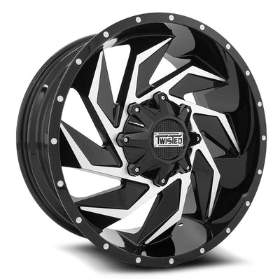 Twisted Off-Road T-27 Vixon Black Machined wheel