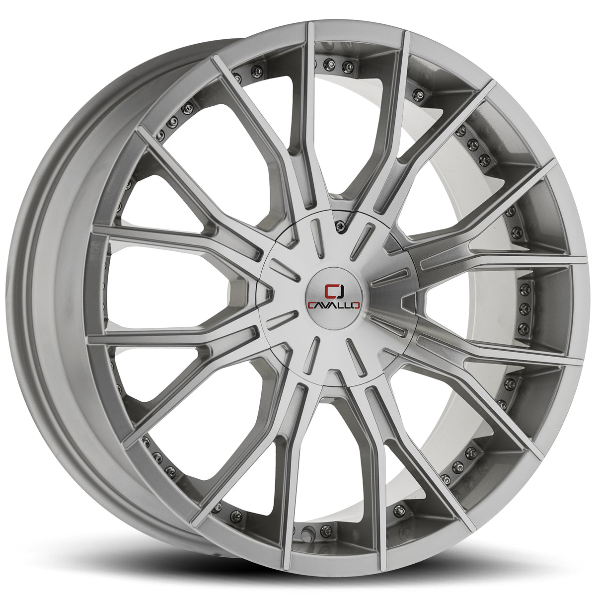 Cavallo CLV-36 Silver Machined wheel