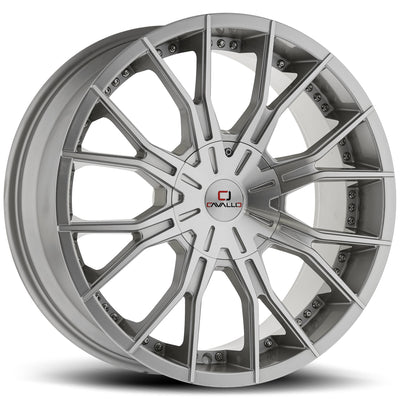 Cavallo CLV-36 Silver Machined wheel