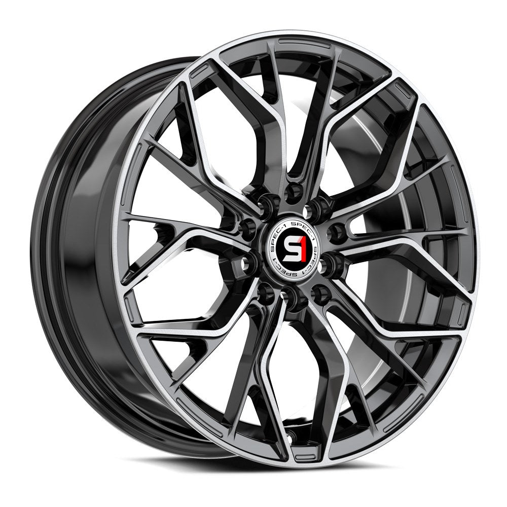 Spec-1 SP-76 Black Machined wheel