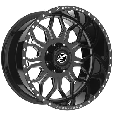 XF Off-Road XF-227 Black/Milled wheel