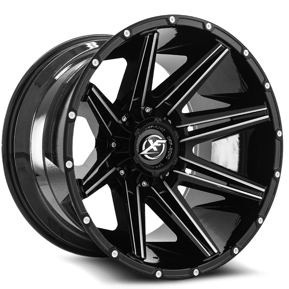XF Off-Road XF-220 Black/Milled wheel