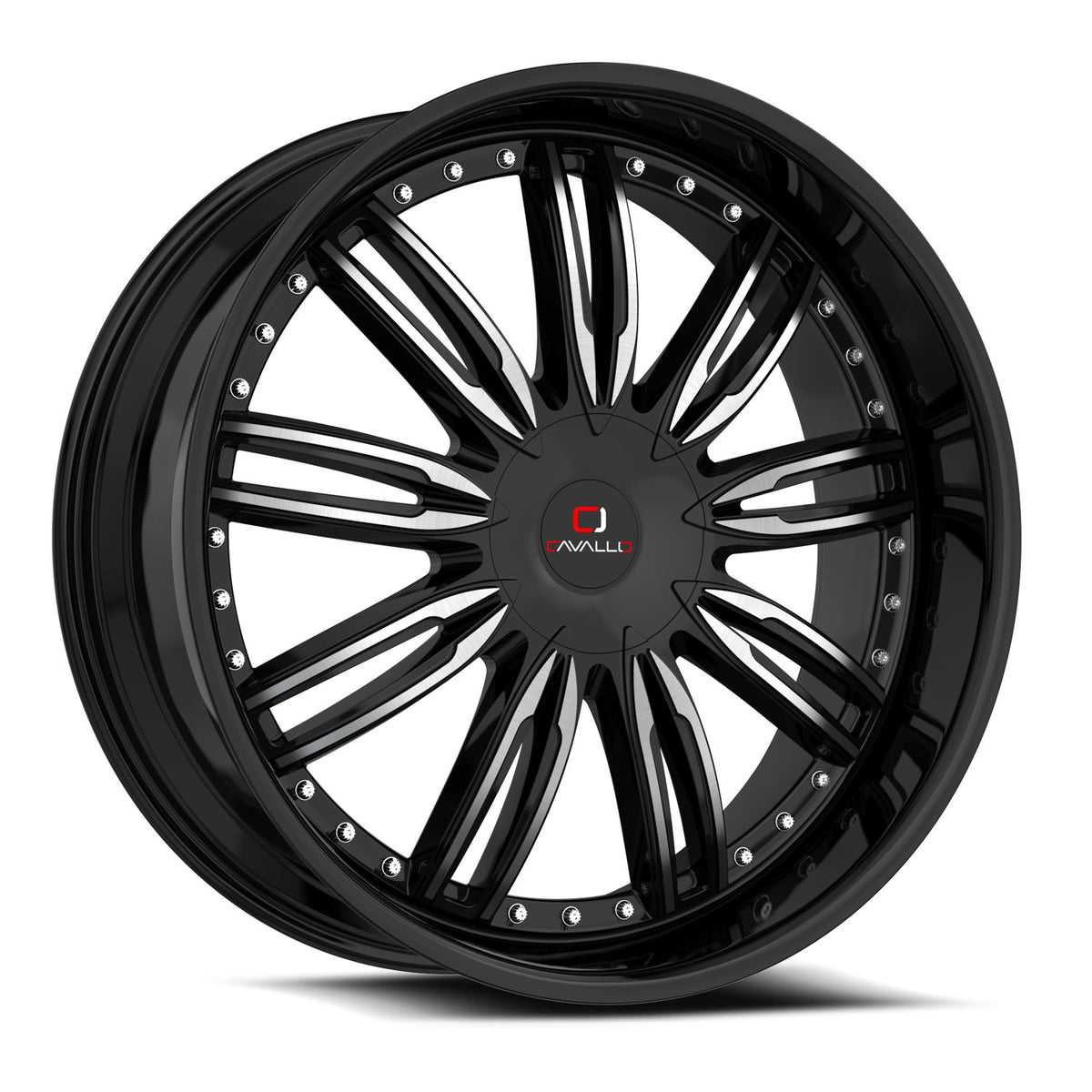 Cavallo CLV-54 Black Machined wheel