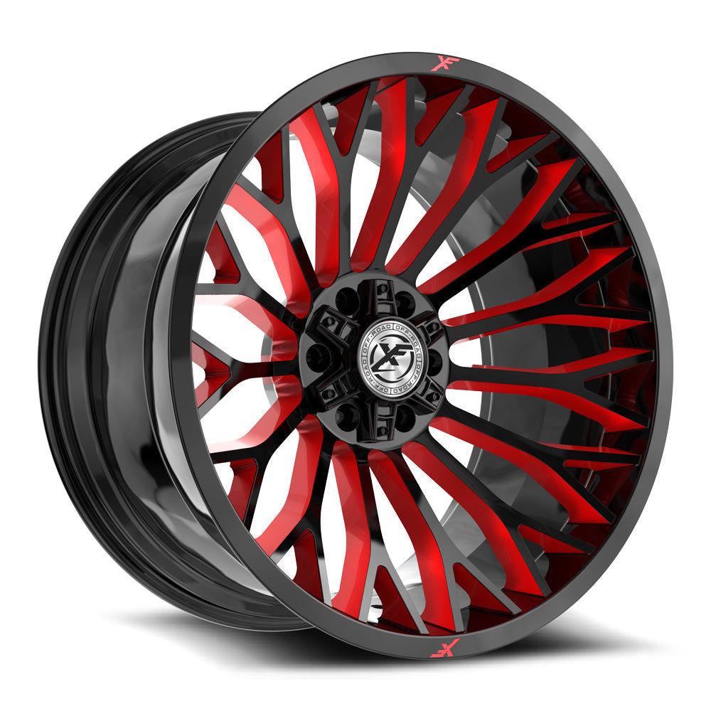 XF Off-Road XF-237 Black/Red Milled wheel