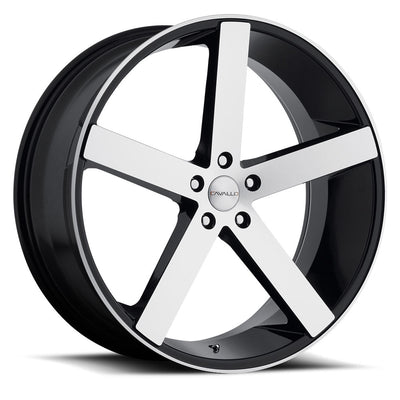 Cavallo CLV-5 Black Machined wheel