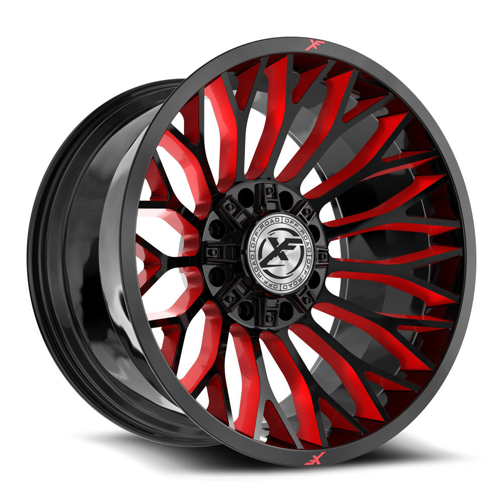 XF Off-Road XF-237 Black/Red Milled wheel