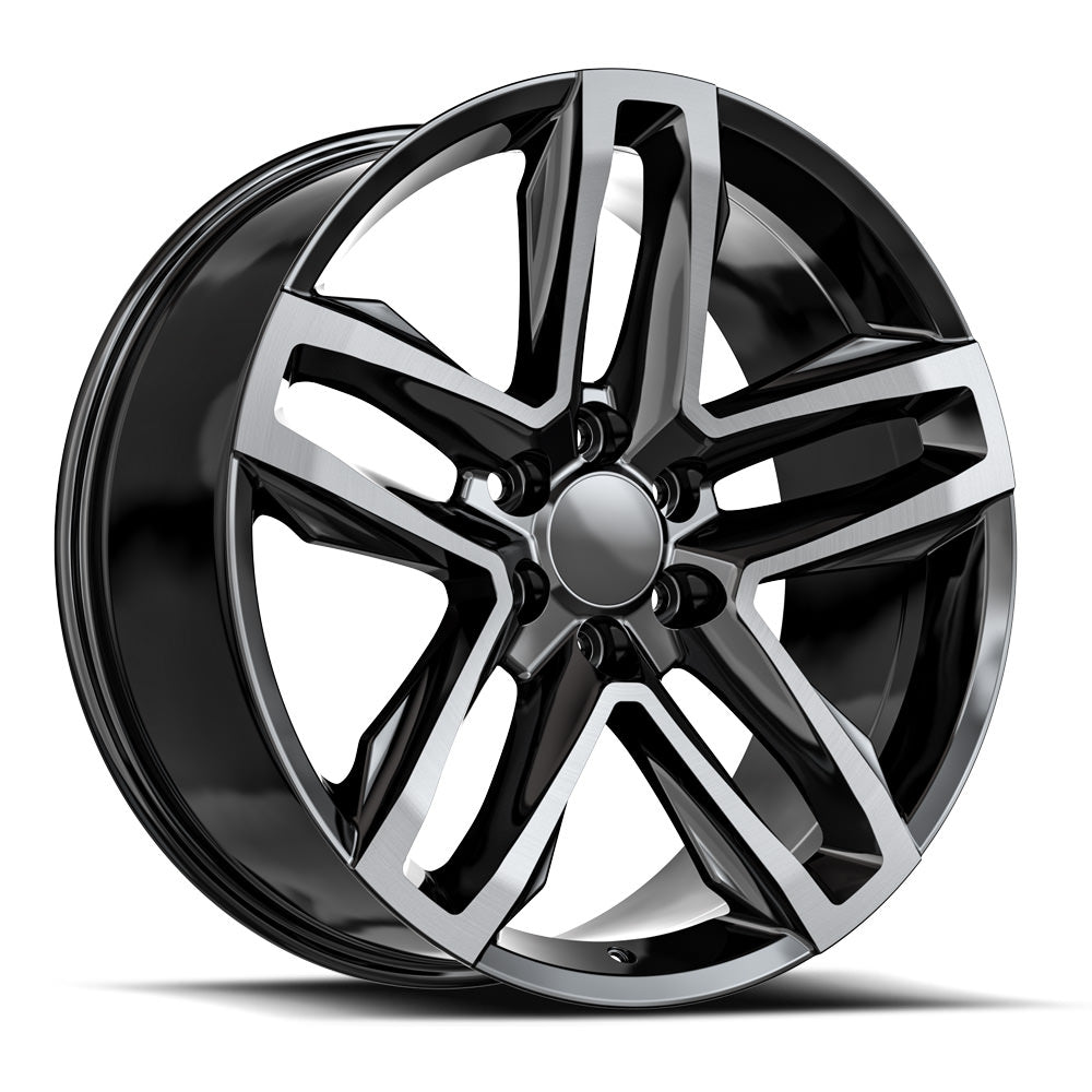 OE Revolution C-24 Black Machined/Titanium wheel