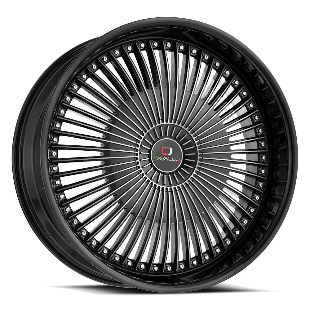 Cavallo CLV-41 Black Machined wheel