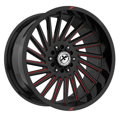 XF Off-Road XF-239 Black/Red Milled wheel