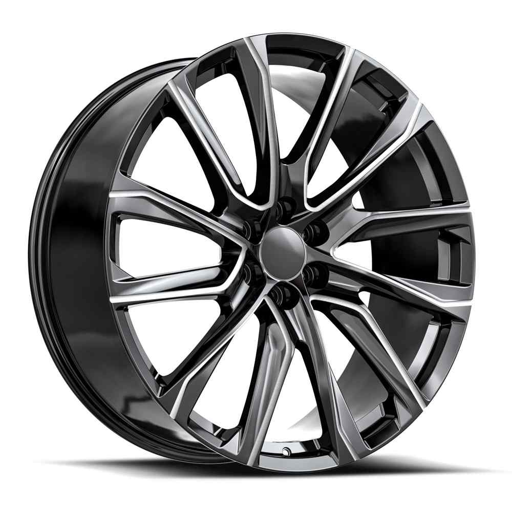 OE Revolution CAD-34 Black/Milled wheel