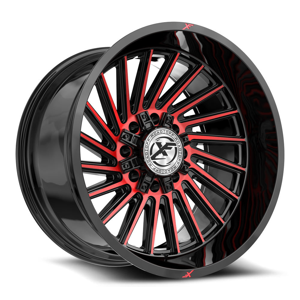 XF Off-Road XF-239 Black/Red Machined wheel