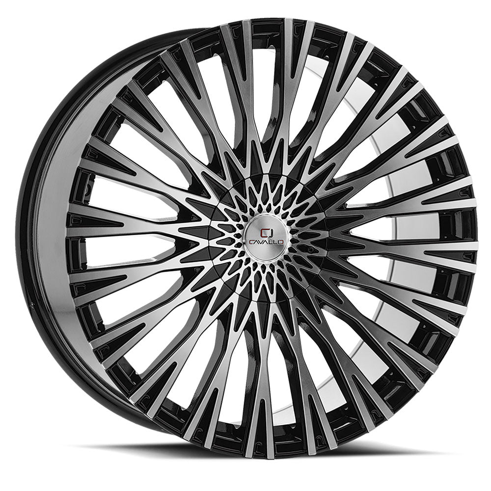 Cavallo CLV-40 Black Machined wheel