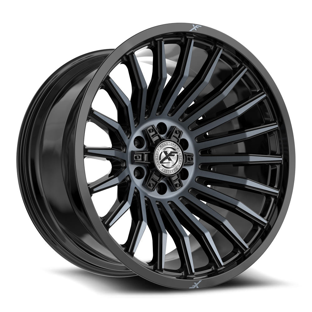 XF Off-Road XF-231 Black Machined/Titanium wheel