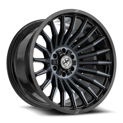 XF Off-Road XF-231 Black Machined/Titanium wheel