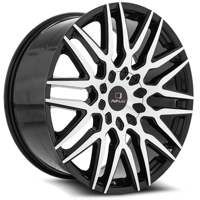 Cavallo CLV-24 Black Machined wheel