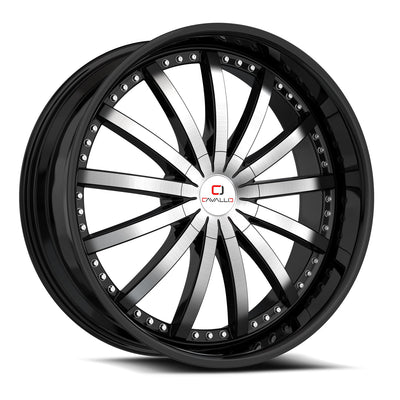 Cavallo CLV-53 Black Machined wheel