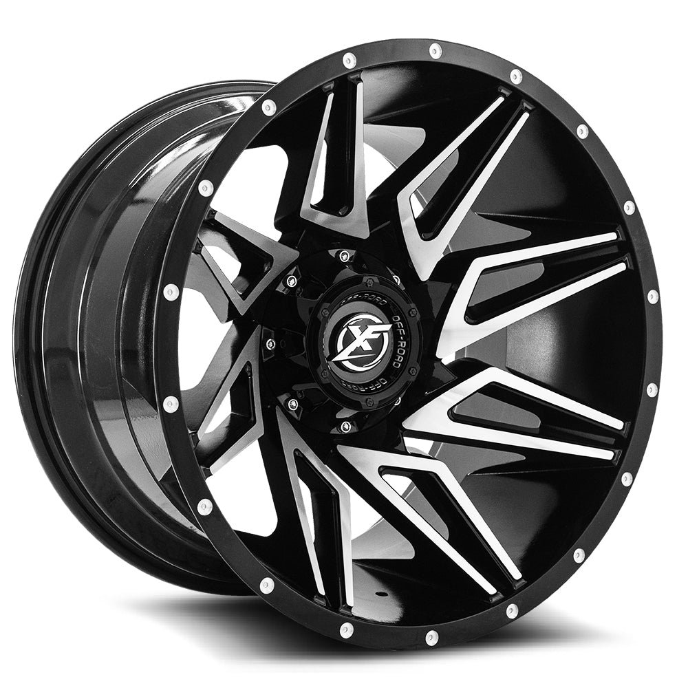 XF Off-Road XF-218 Black Machined wheel