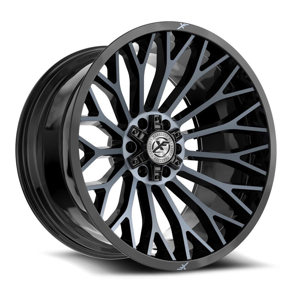 XF Off-Road XF-237 Black Machined/Titanium wheel