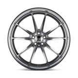 Mandrus ARGENT 19x9.5 +49 Gloss Gunmetal Mirror Cut Face premium Euro wheel