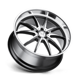 Mandrus ARGENT 18x9.5 Gloss Gunmetal Mirror Cut Face premium Euro wheel