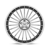Mandrus 23 20x10 +25 Gunmetal with Mirror Cut Face premium Euro wheel