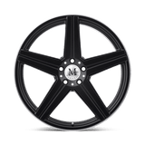 Mandrus Estrella 19x9.5 +50 Matte Black Machined Lip premium Euro wheel