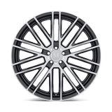 Mandrus MASCHE 20x10 +40 Gloss Gunmetal Mirror Cut Face premium Euro wheel