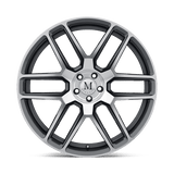Mandrus OTTO 22x9 +34 Gunmetal Mirror Cut Face premium Euro wheel