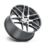 Mandrus OTTO 22x9 +34 Gunmetal Mirror Cut Face premium Euro wheel