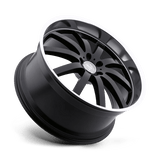 Mandrus Wilhelm 22x9 +39 Gloss Black Mirror Cut Lip premium Euro wheel