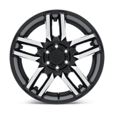 Black Rhino MESA 17x8.5 0 Matte Black with Machined Face   truck wheel